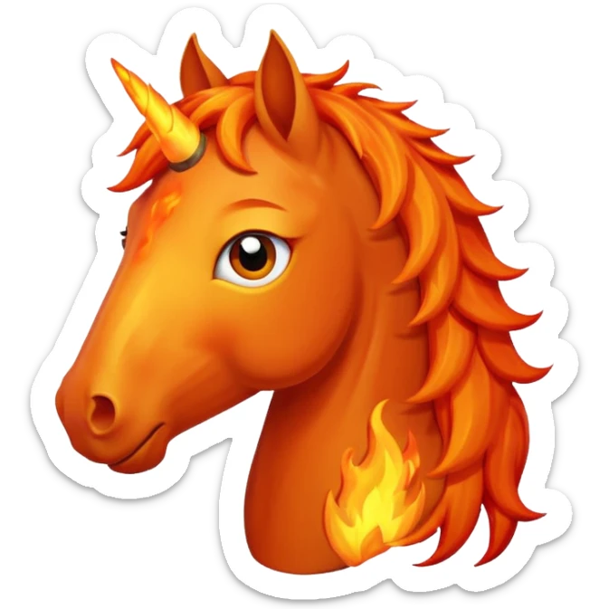 Happy fire horse emoji sad fire horse emoji worried fire horse emoji sticker