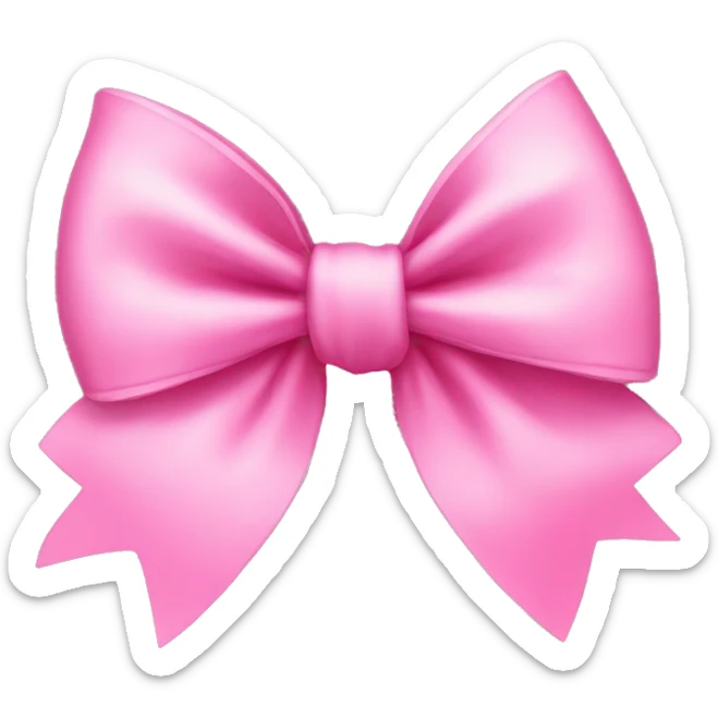 pink bow sticker