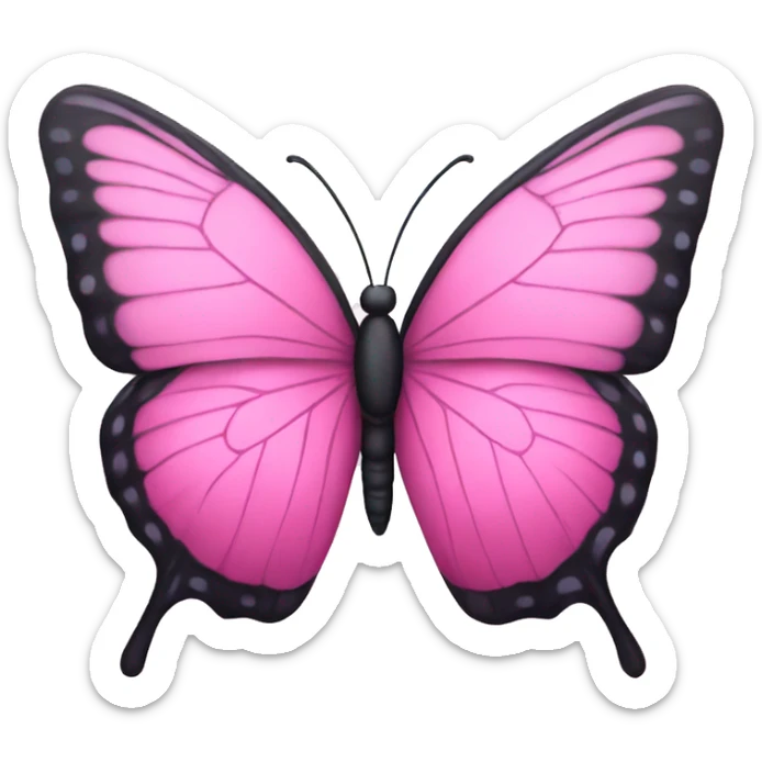 Pink Butterfly sticker