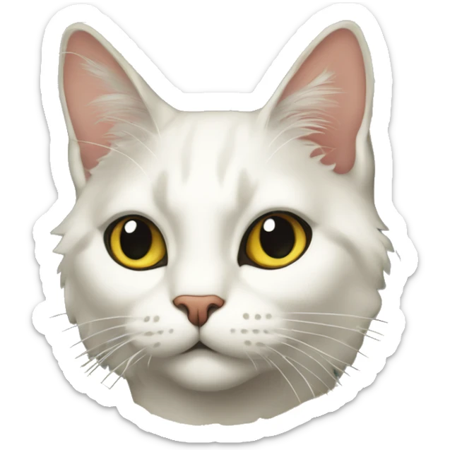 cat style dans un cadre art-nouveau complet qui fait le tour du chatrès travaillé sticker