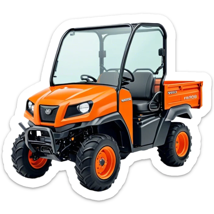 Farm Utility Vehicle (UTV) - Kubota RTV-XG850 (Model Year: 2021) (Iconic colour: Orange) sticker