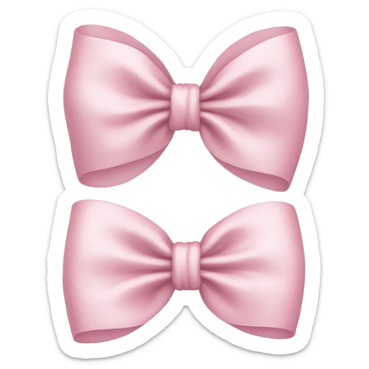 Light pink bow  sticker