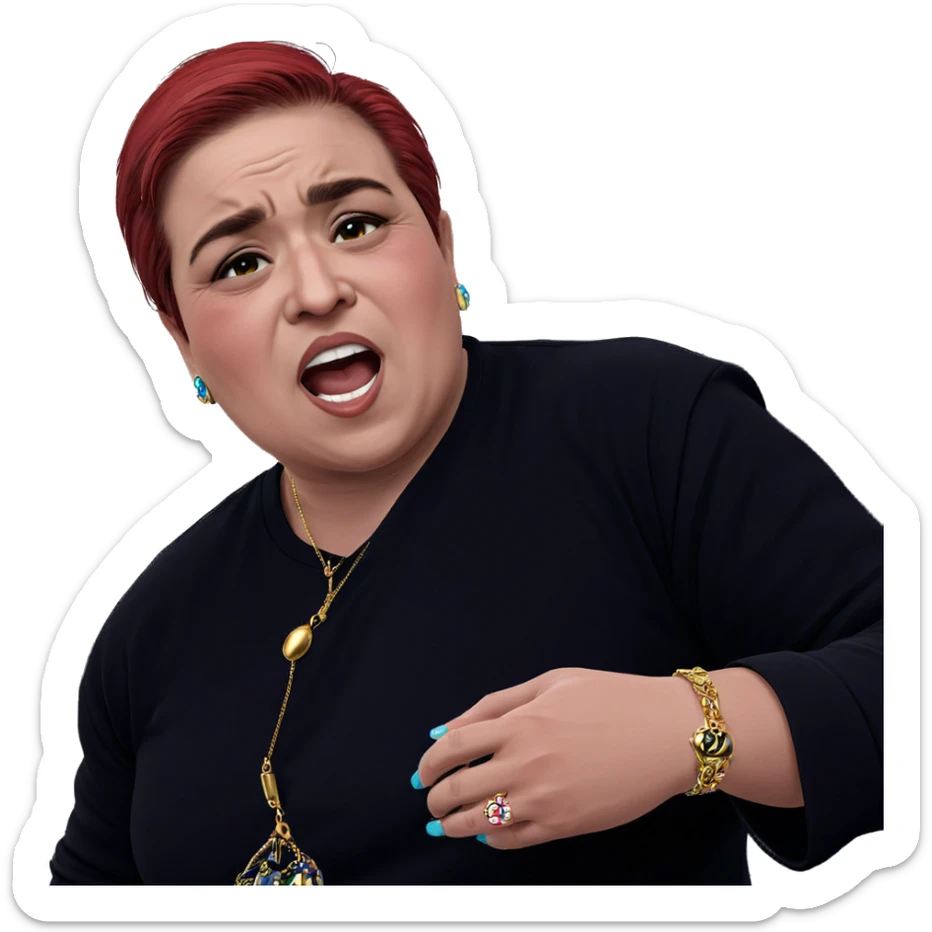 boy with jewelry indoors sticker