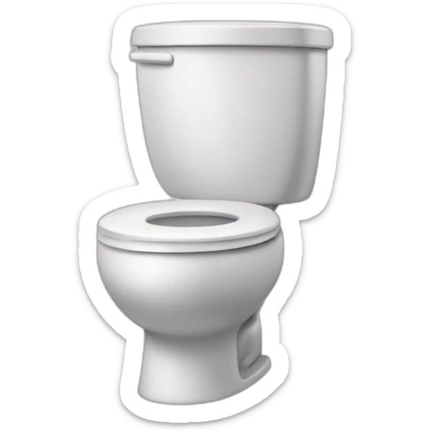smiling toilet sticker
