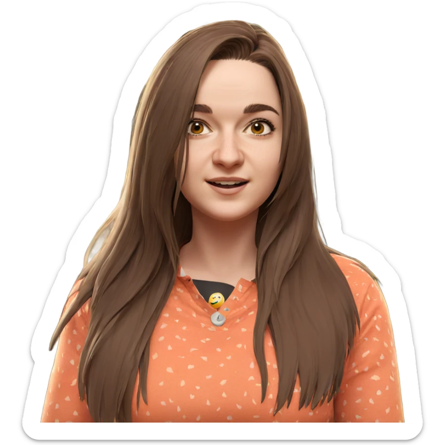 girl enjoying nature outdoors sticker