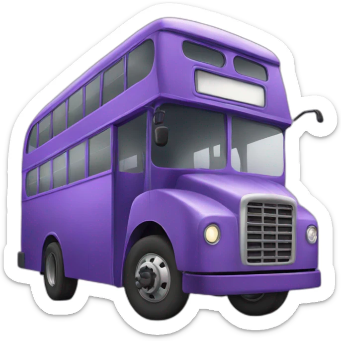 purple bus sticker
