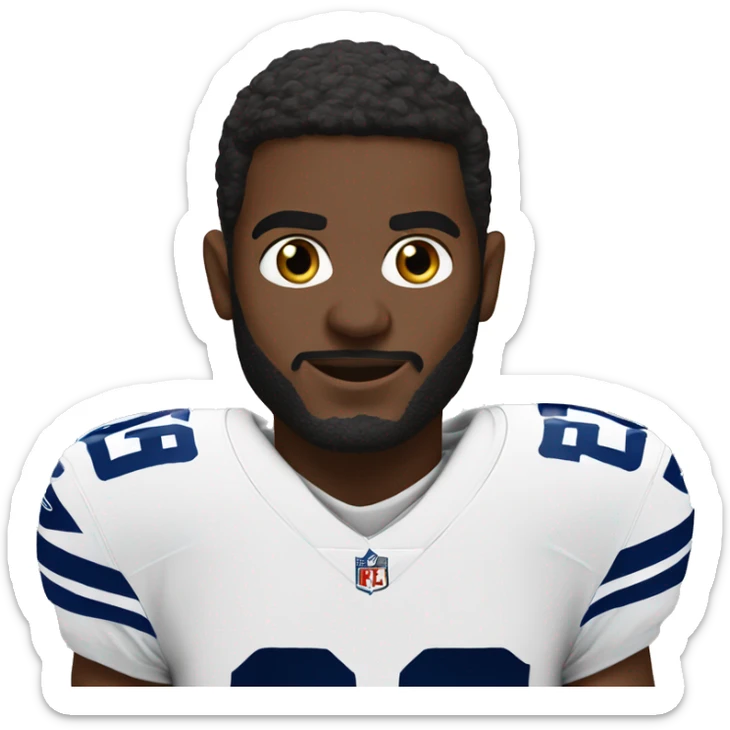 NFL football player, Dallas cowboys, tacjle sticker