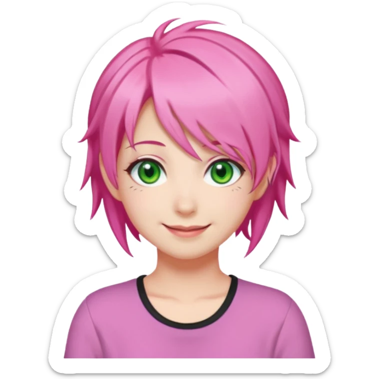 Mitsuri Kanroji, ultra détaillé, sourire narquois, mitsuri Kanroji hairstyle  sticker