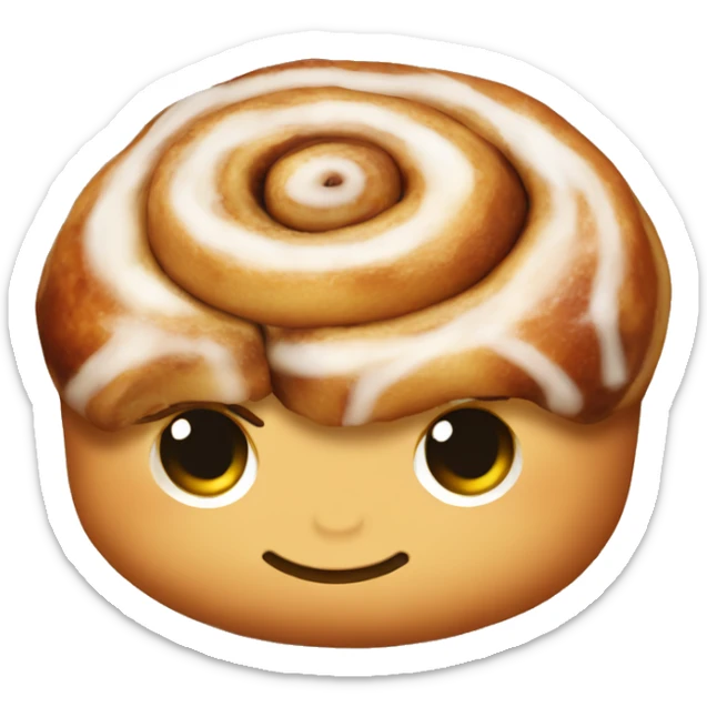 cinnamon bun sticker