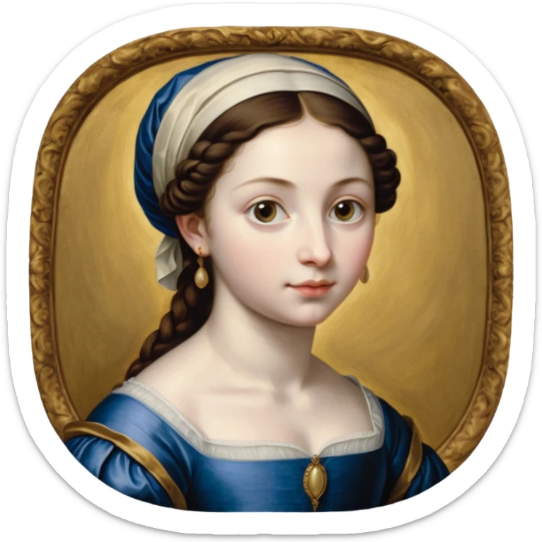 aesthetic brilliant divine lighting, oil paint - ivory famous works of mannerism together; parmigianino, bronzino, tintoretto sticker