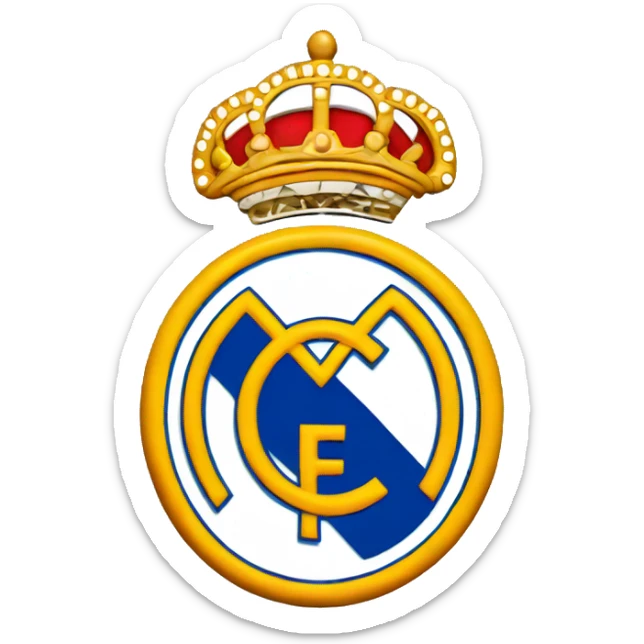 Real madrid logo sticker