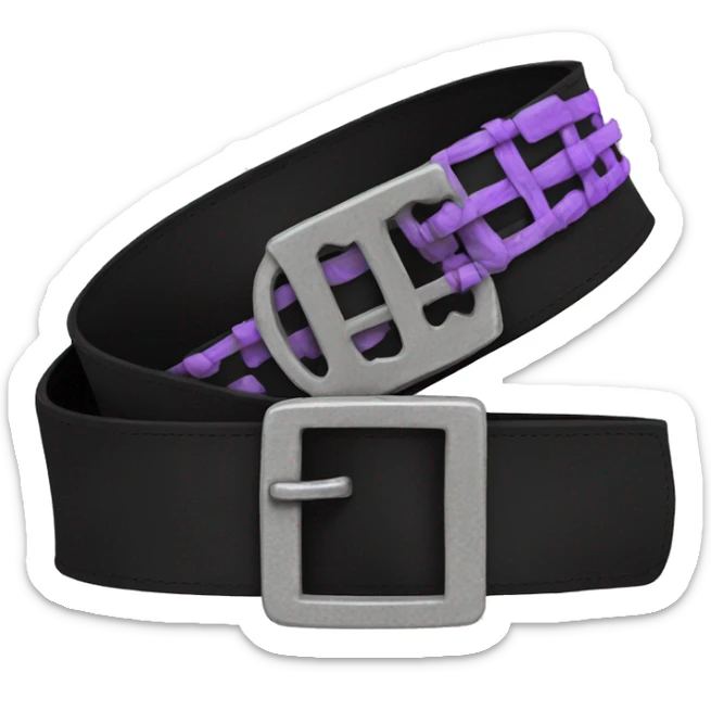 emo belt  sticker