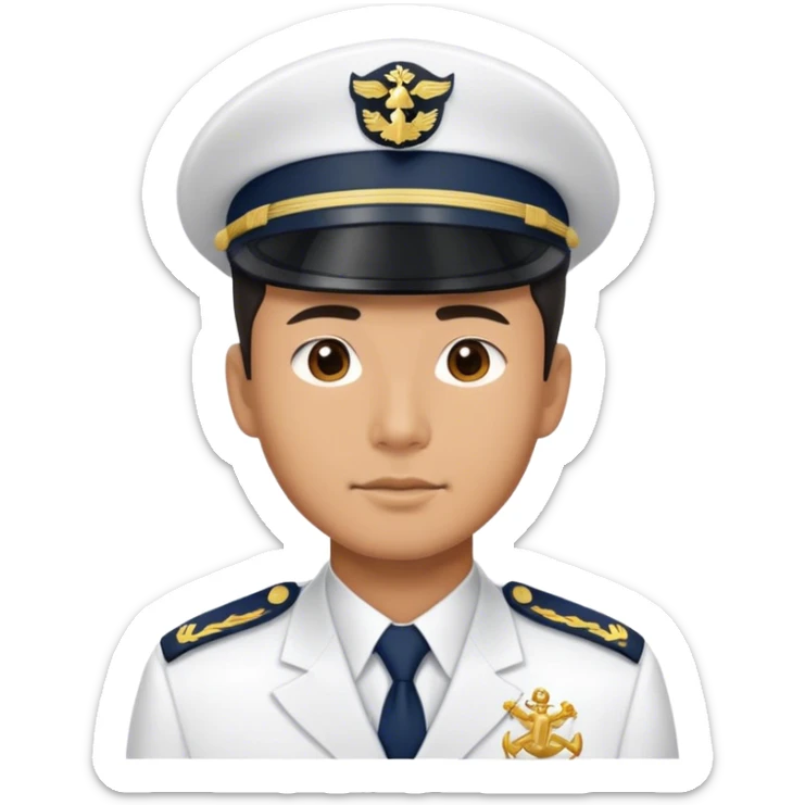 asian man marine sticker