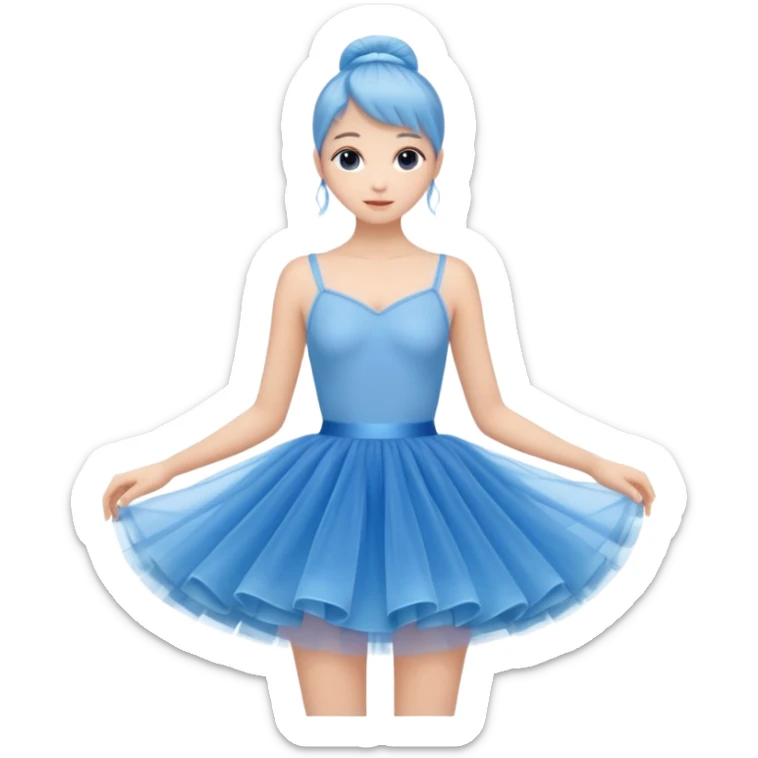 cinematic-realistic-blue-tutu,-layers-of-fine,-soft-tulle-forming-a-voluminous-and-airy-skirt,-delicate-folds-catching-the-light,-slightly-frayed-edges-adding-authenticity,-glowing-softly-with-a-warm-and-ethereal-elegance sticker