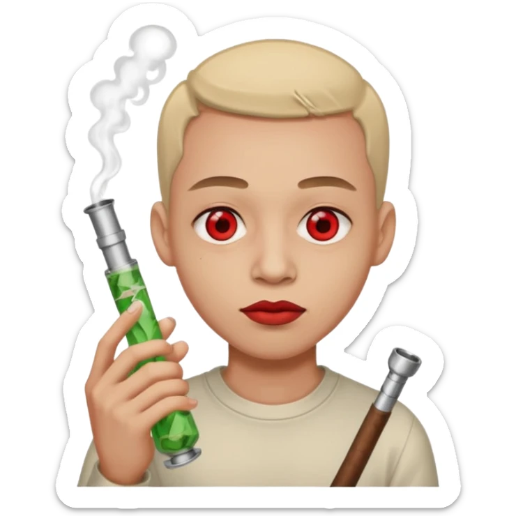 Marihuana,porros,blonds,bongs,ojos rojos sticker