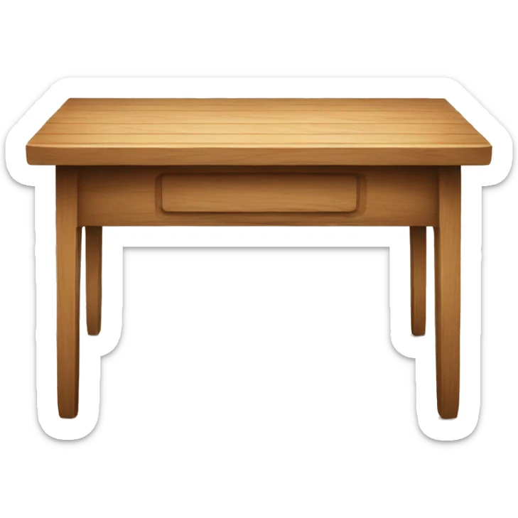 wooden table sticker