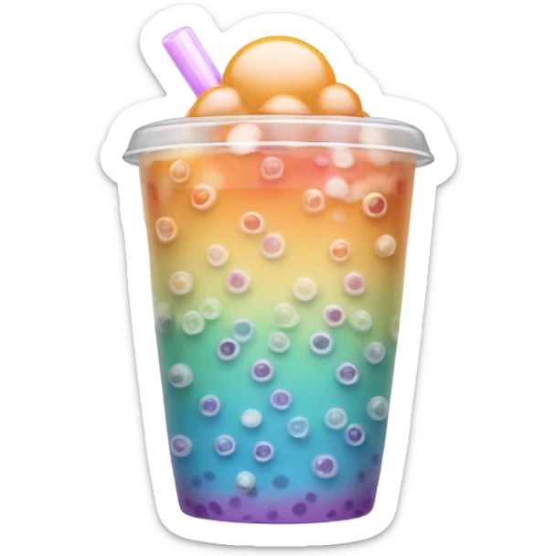 Bubble tea sticker