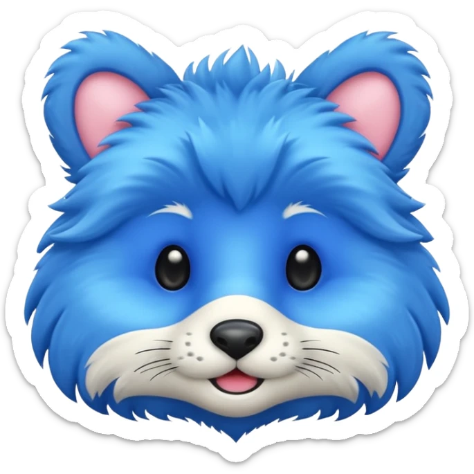 blue animal sticker