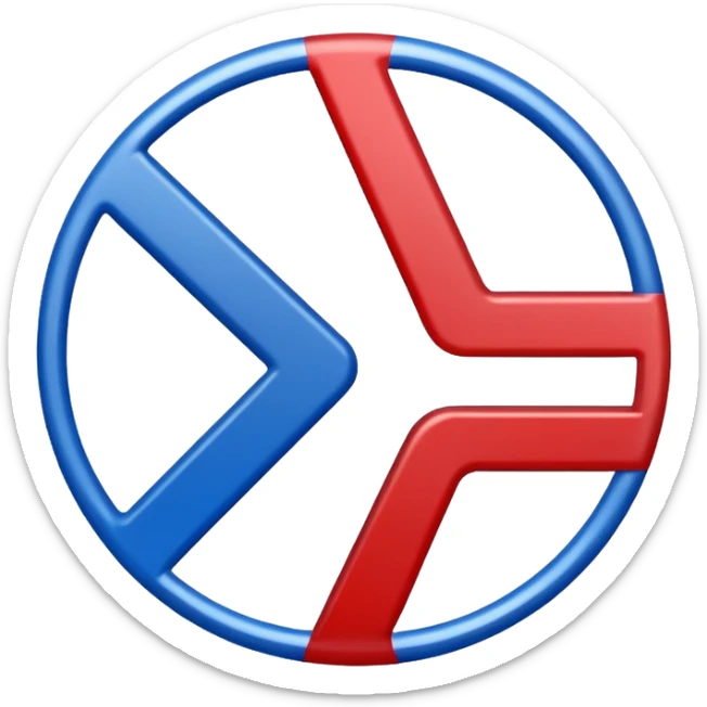 The percentage symbol is in the color of the American flag sticker