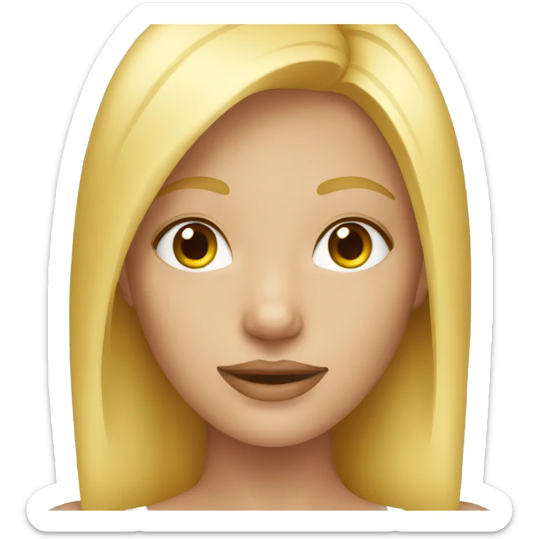 blonde  sticker