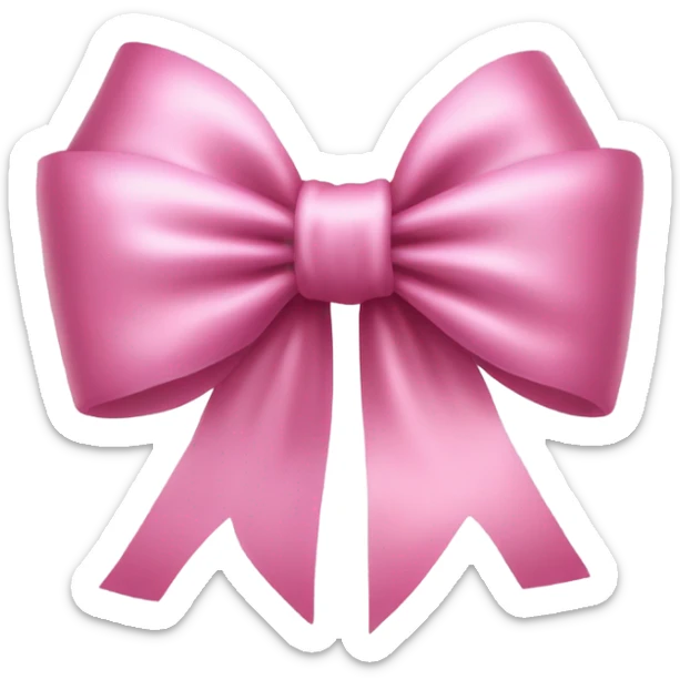pink bow sticker