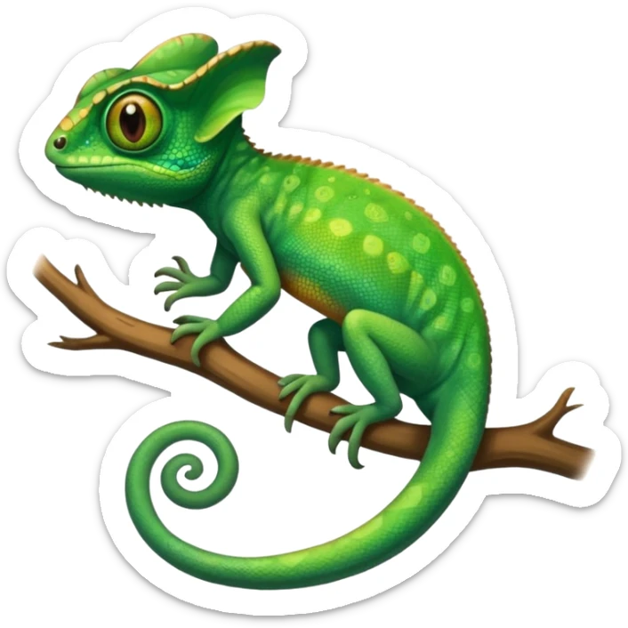 Emoji de camaleón, que sea bonito, tierno y único para compartir con mi pareja, entonces que sea único sticker