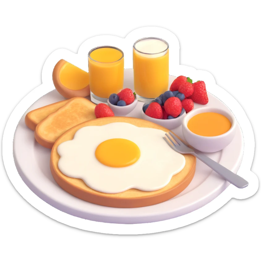 breakfast sticker