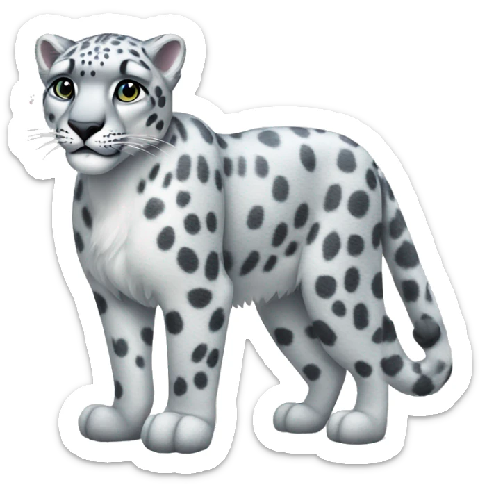 Snow leopard  sticker