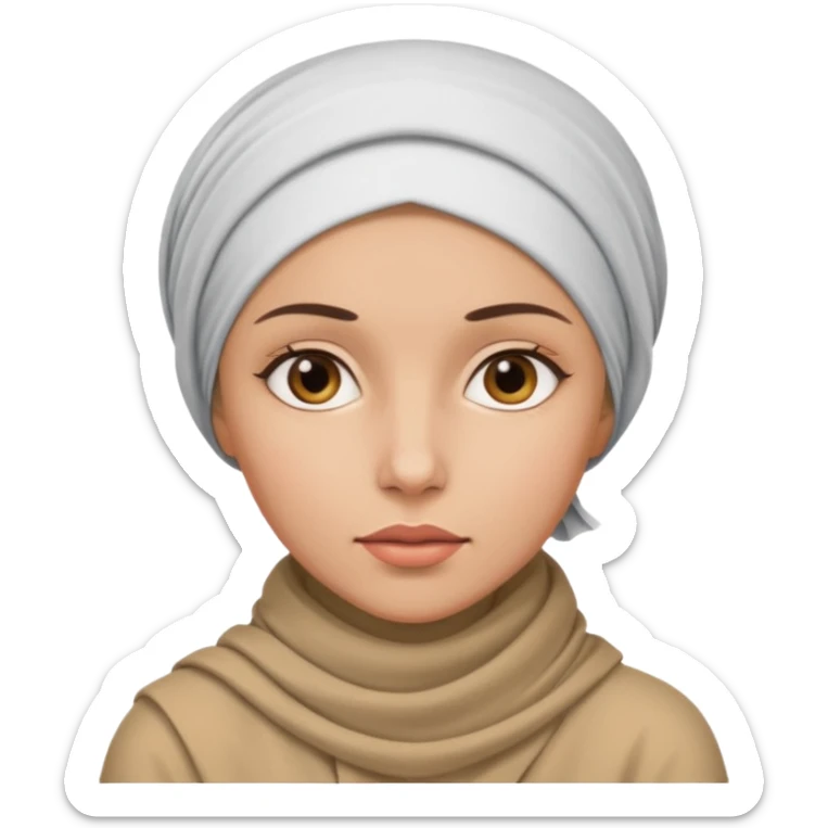 I want an emoji of a woman with cancer thinking sticker