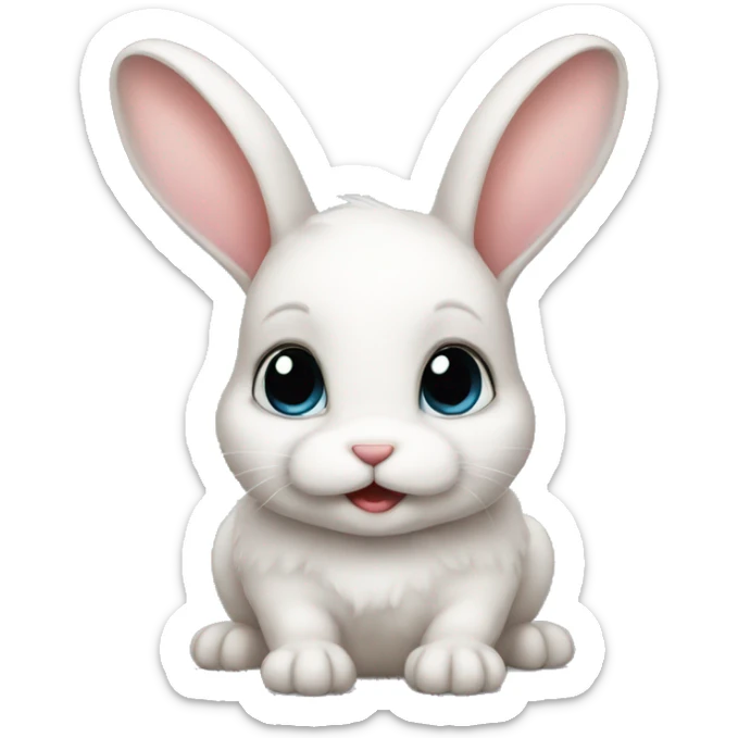 Baby bunny sticker