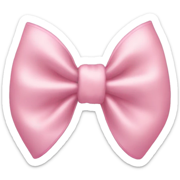 Light pink bow sticker