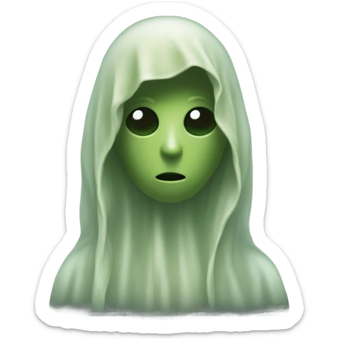 Olive green spirit of the dead sticker