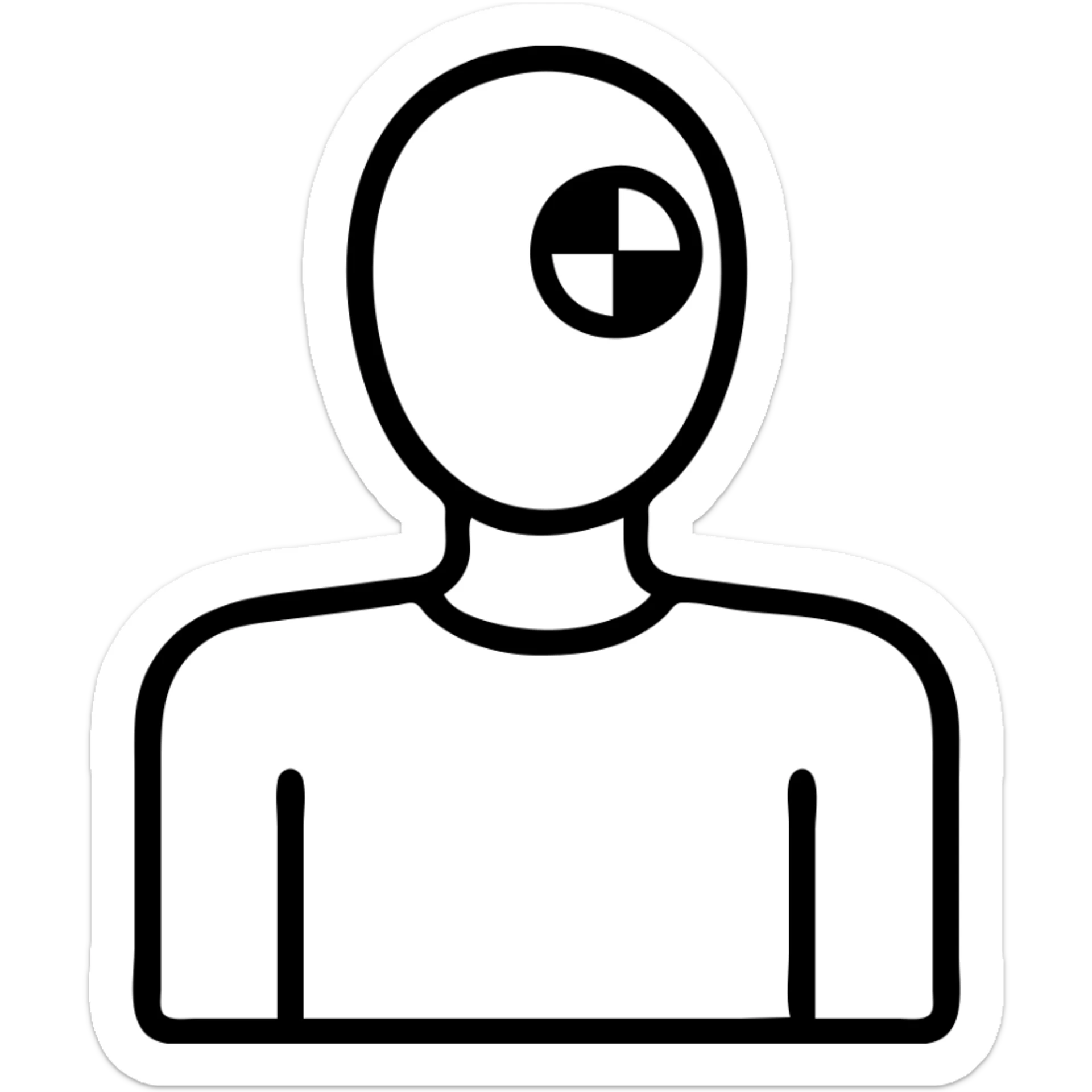 crash test dummy sticker
