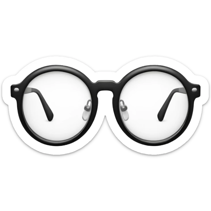 Black glasses  sticker
