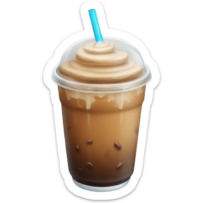 Iced coffee sticker