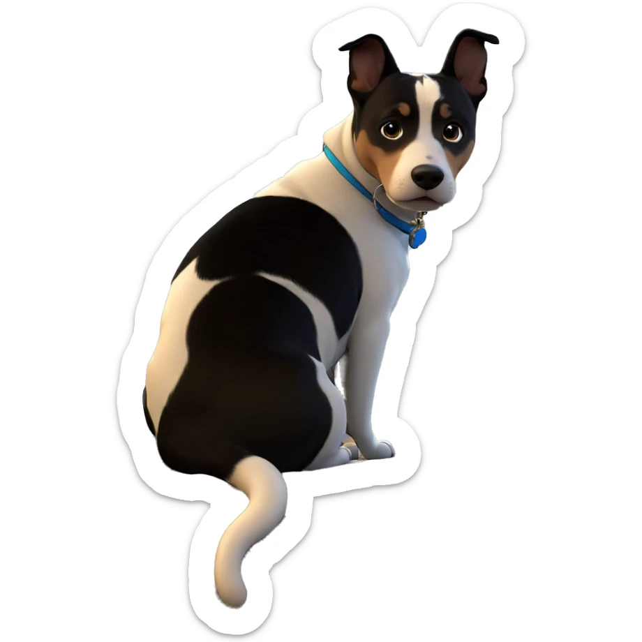 quiet moments with a pet sticker