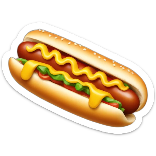 Hotdog sticker