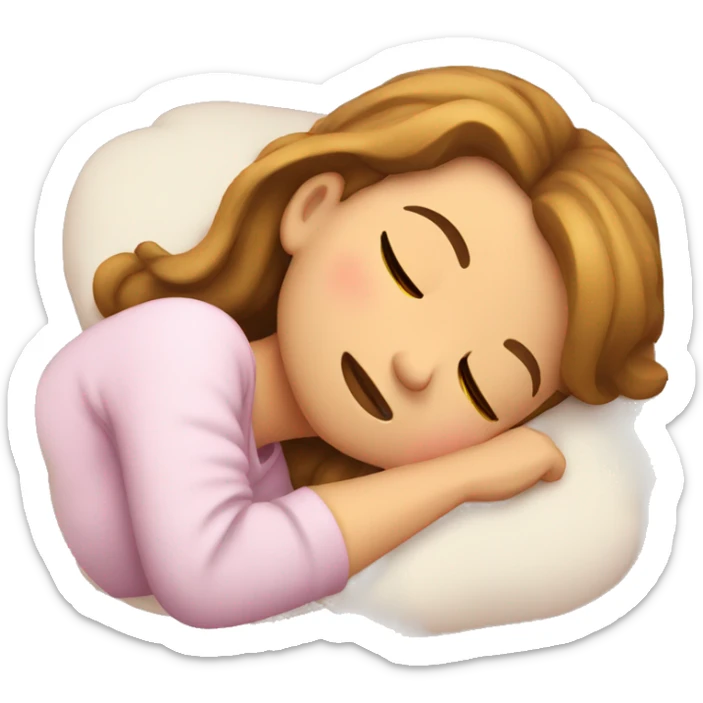 Sleeping girl  sticker