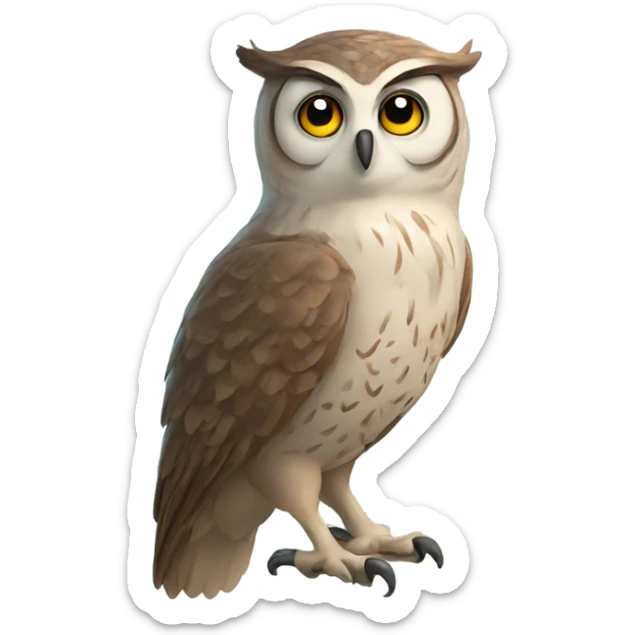 Owl sticker