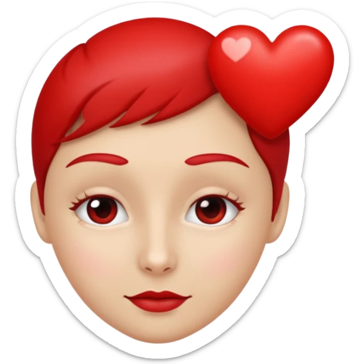 Je souhaite un cœur et à l’intérieur de ce cœur Julien Marie ( le rappeur français) sticker