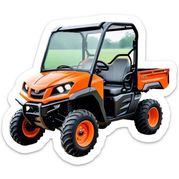 Farm Utility Vehicle (UTV) - Kubota RTV-XG850 (Model Year: 2021) (Iconic colour: Orange) sticker
