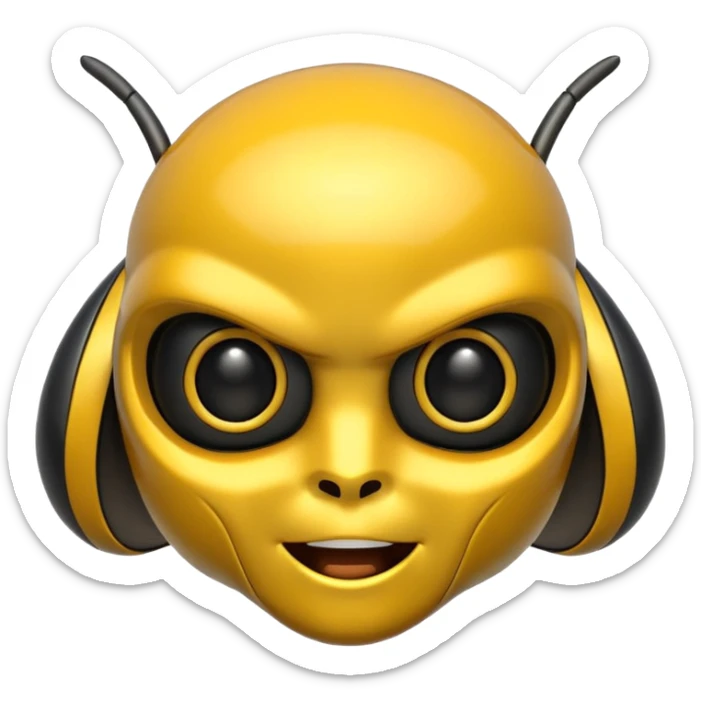 Bumblebee the transformer only head more emoji type sticker