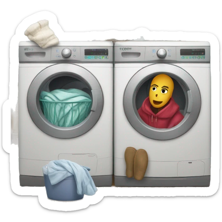 Cozy laundry  sticker