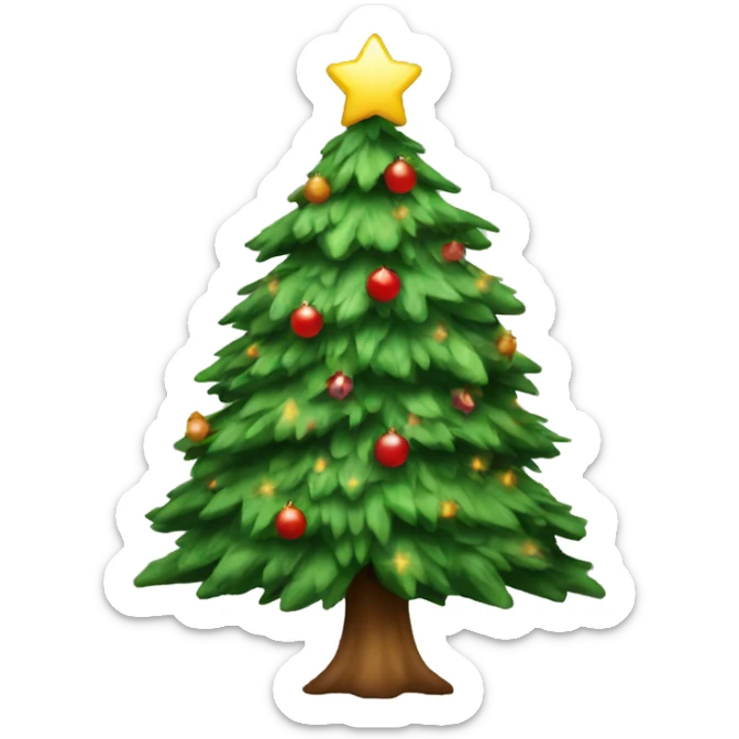 Christmas tree sticker