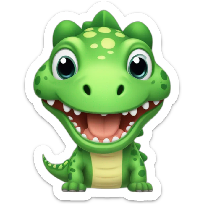 pijama dino sticker