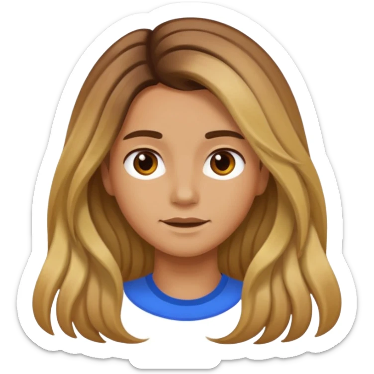 person living in desert just face, hair showing, different hair colors sticker