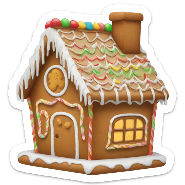 gingerbread house sticker