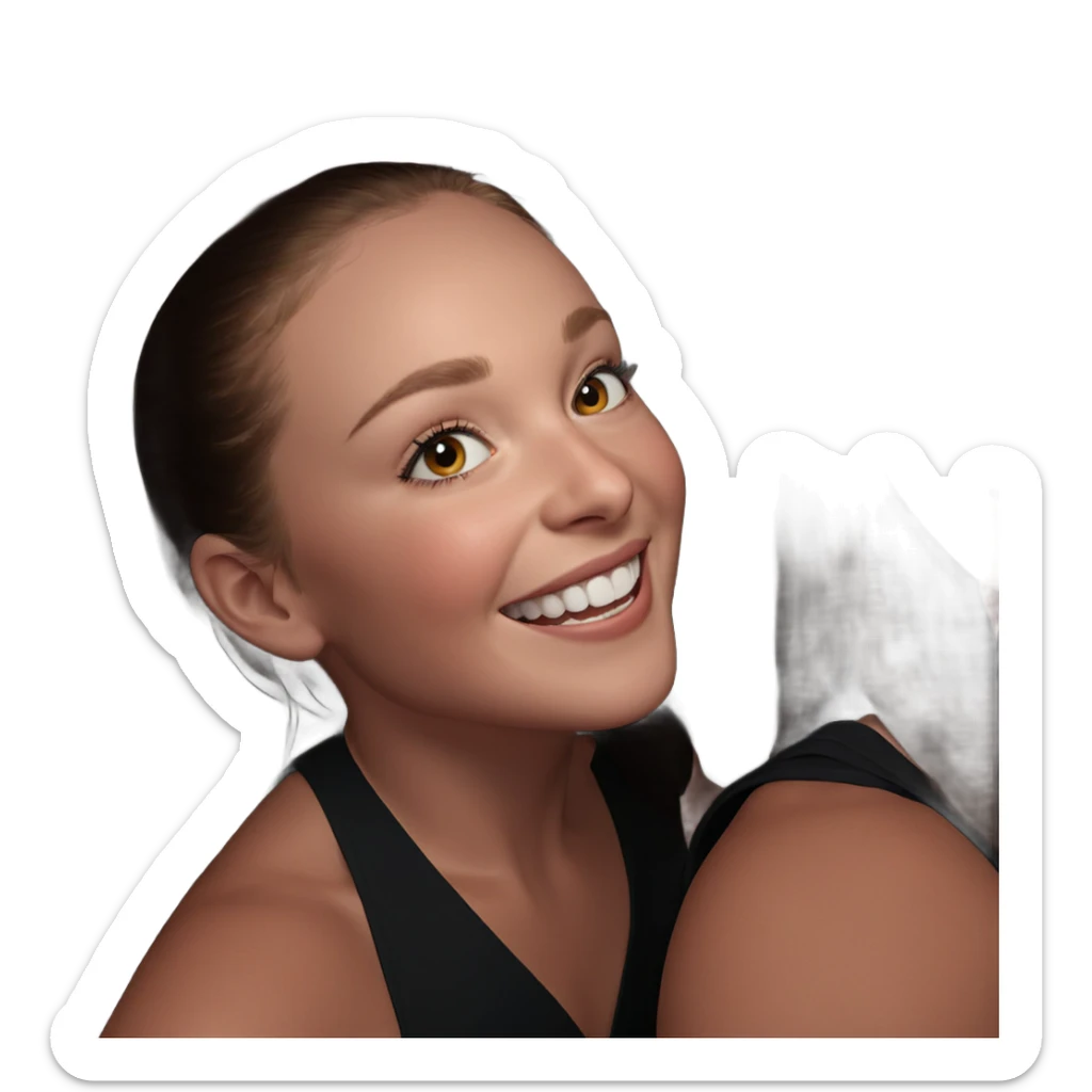 girls and boys smiling together sticker