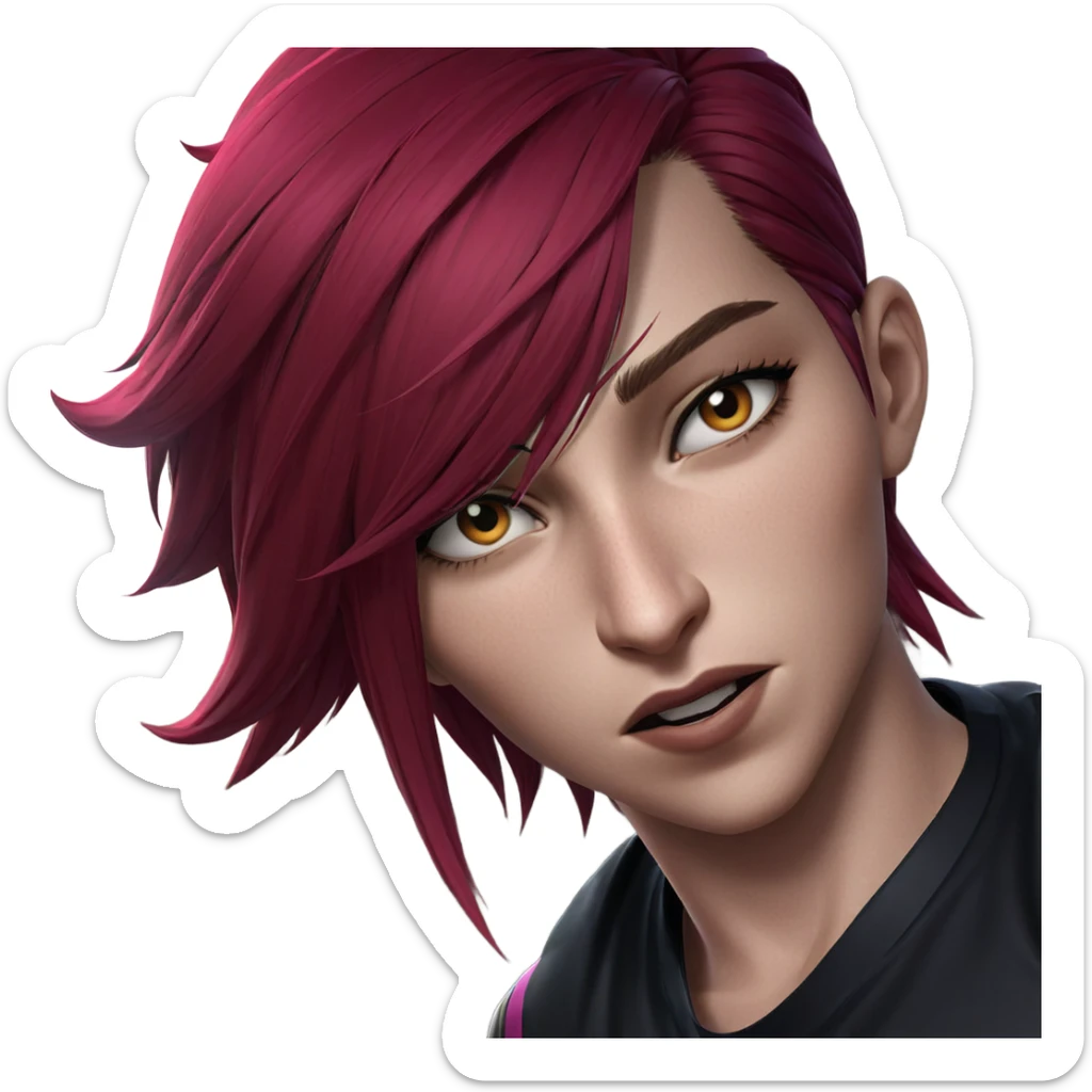 vi from league of legends sticker