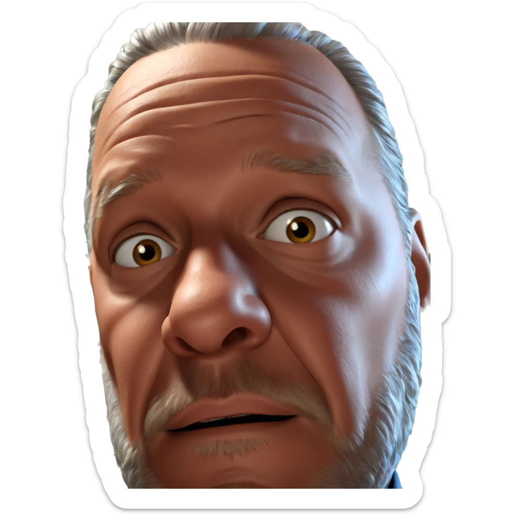 realistic old man meme sticker